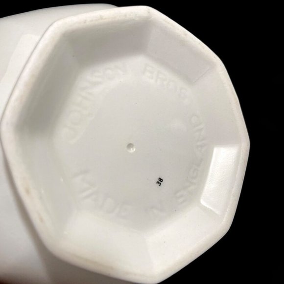 Vintage 1970s Johnson Bros. Persian Gargen Pattern Octogonal Sugar Creamer Set - Picture 7 of 10